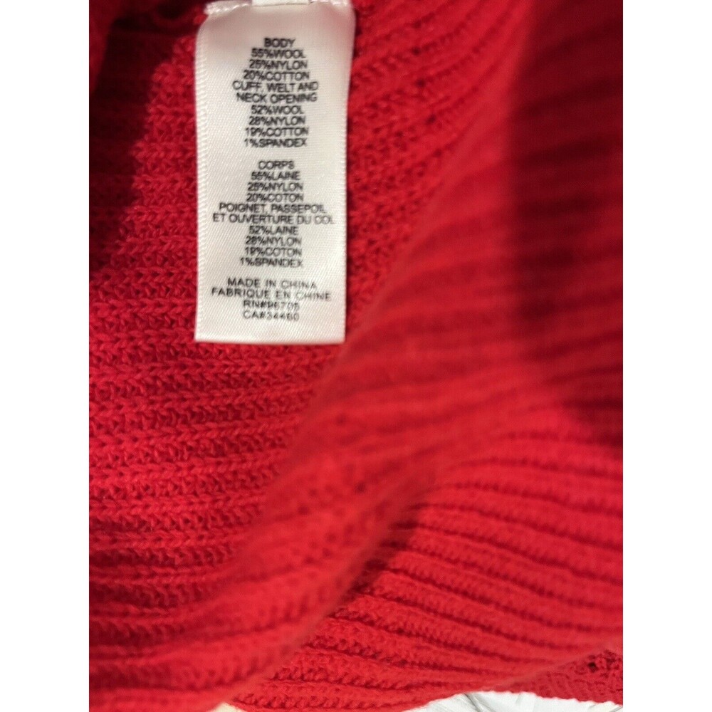 Rebecca Taylor womens Mock Neck Turtleneck Sweater size XS Red Wool Blend $295 - Picture 10 of 11